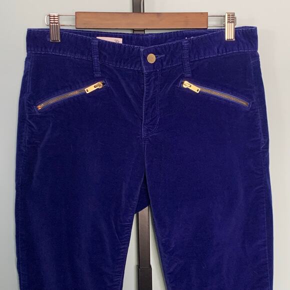 GAP 1969 Velvet Always Skinny Skimmer Pants in Becca Blue Size 31R - Picture 3 of 8